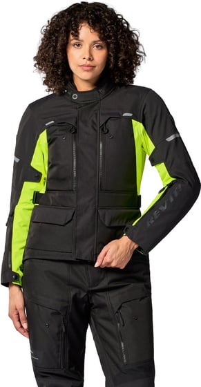 REV'IT Outback 5 H2O Ladies Jacket Black/Neon Yellow