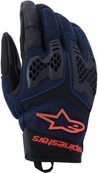 Alpinestars Manti Air Gloves Deep Blue/Red Fluo/Asphalt
