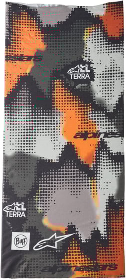 Alpinestars Buff Nazca Neck Tube Gray/Camo/Orange Fluo
