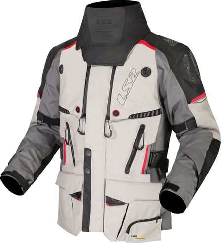 LS2 Apollo Jacket Grey/Black/Red