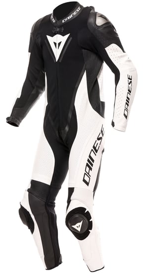 Dainese Demon Sprint Perf 1Pc Leather Suit Racepak Black/White/White Dainese Demon Sprint Perf 1Pc Leather Suit Racepak Black/White/White