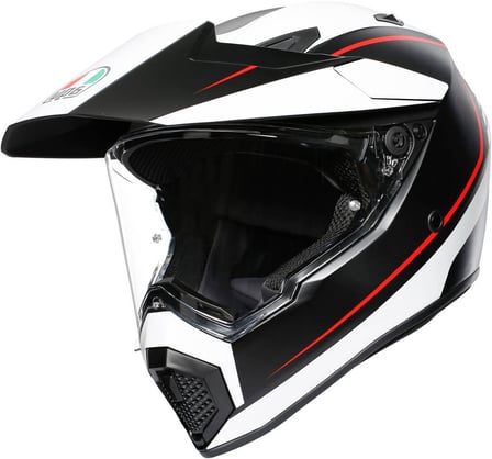 AGV AX9 Pacific Road Matt Black/White/Red 003