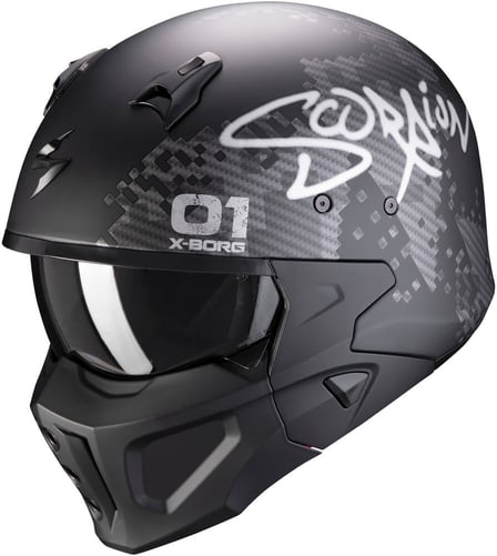 Scorpion Covert-X Xborg Matt Black/Silver