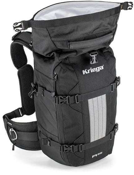 Motorcycle Tail Seat Bag, Motorcycle Tail Seat Bag Multifunctionele Waterdichte Klassieke Look Helm Bagage Rugzak voor Crossmotor (Wit