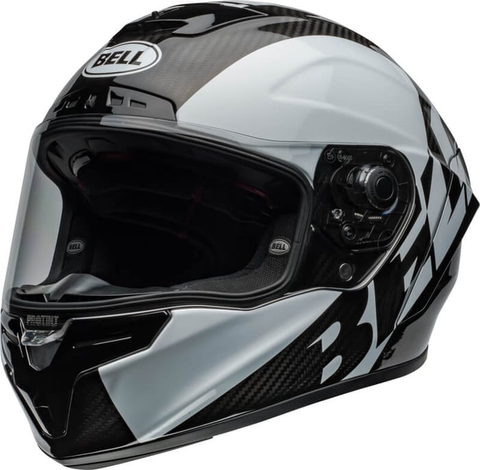 BELL Race Star DLX Flex 06 Offset Gloss Black/White
