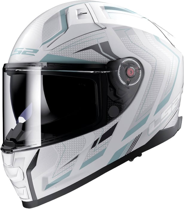LS2 FF811 Vector II Alizer Matt White Silver