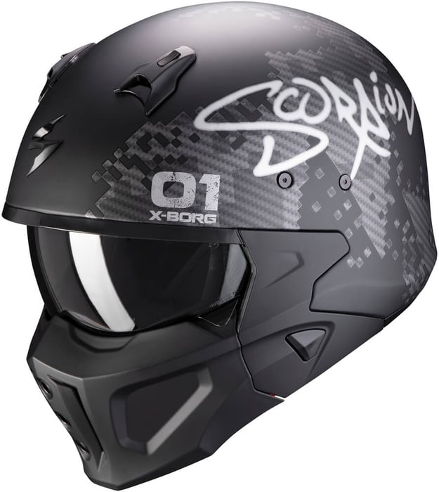 Scorpion Covert-X Xborg Matt Black/Silver
