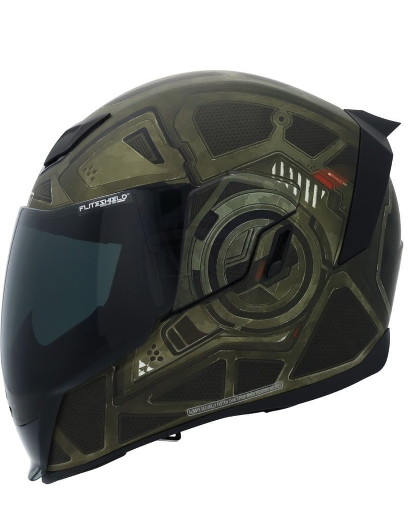 ICON Airflite Blockchain（付属品有り） Icon Airflite Helmet Blockchain Red - Speed Addicts