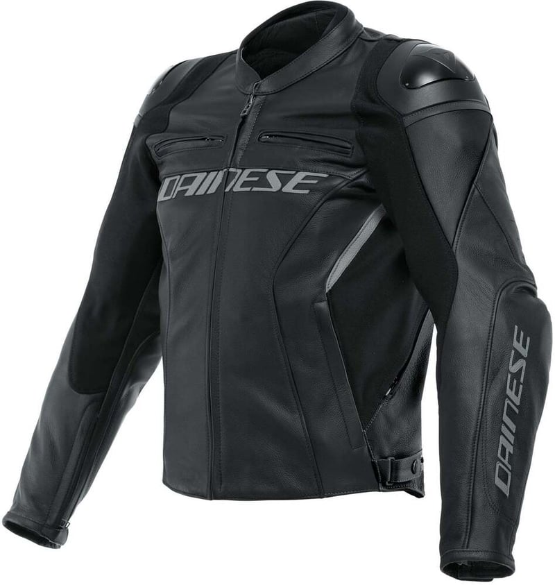 Dainese Racing 4 Leather Motorjas Black/Black 631 - Voordeelhelmen.nl