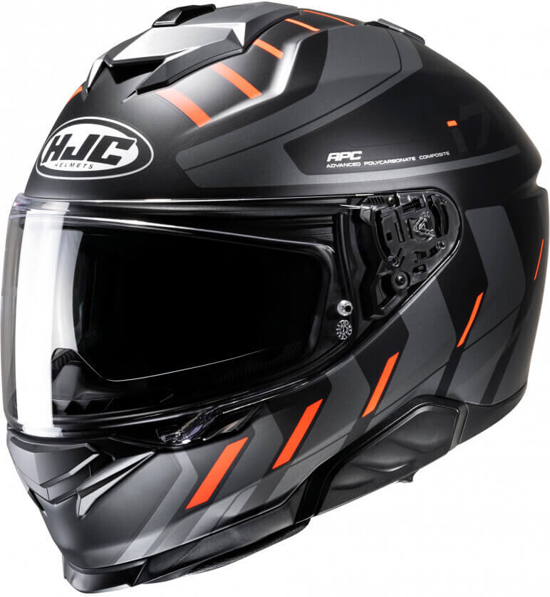 HJC i71 Simo Black/Orange 813 - Voordeelhelmen.nl