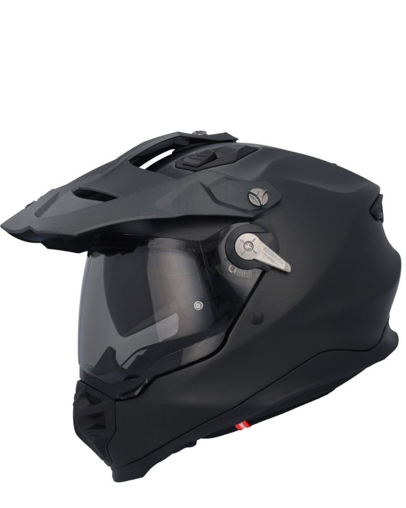 Scorpion ADF-9000 AIR Solid Matt Pearl Black - Voordeelhelmen.nl
