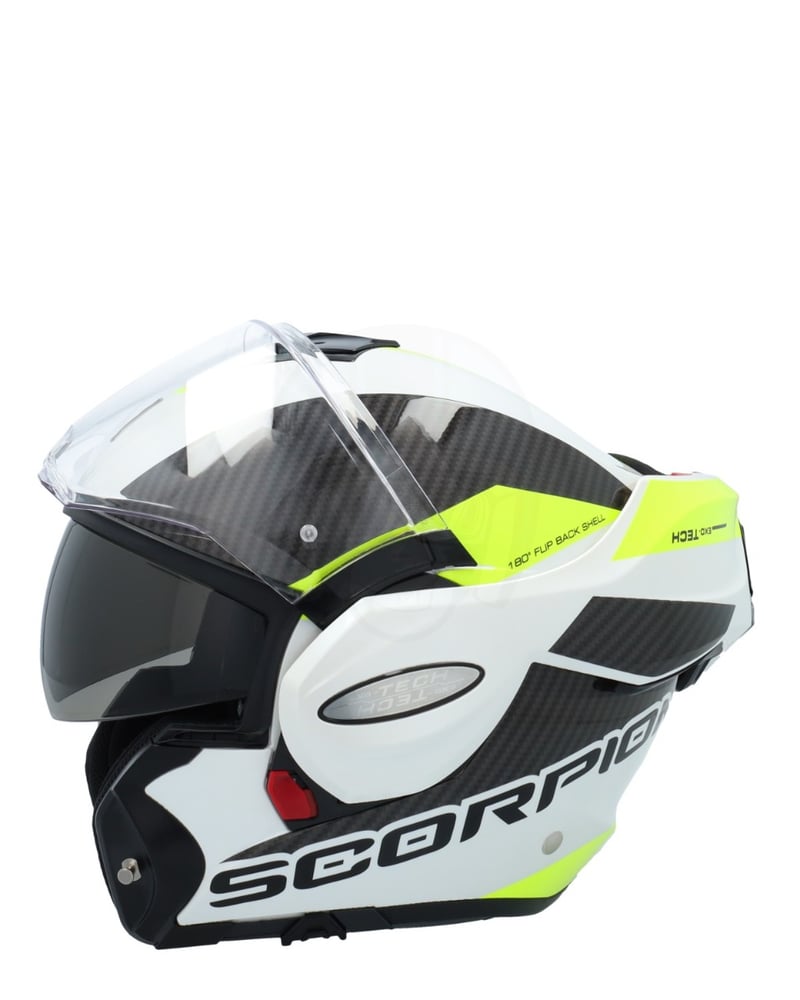 Scorpion EXO-Tech EVO Team White/Neon Yellow - Voordeelhelmen.nl