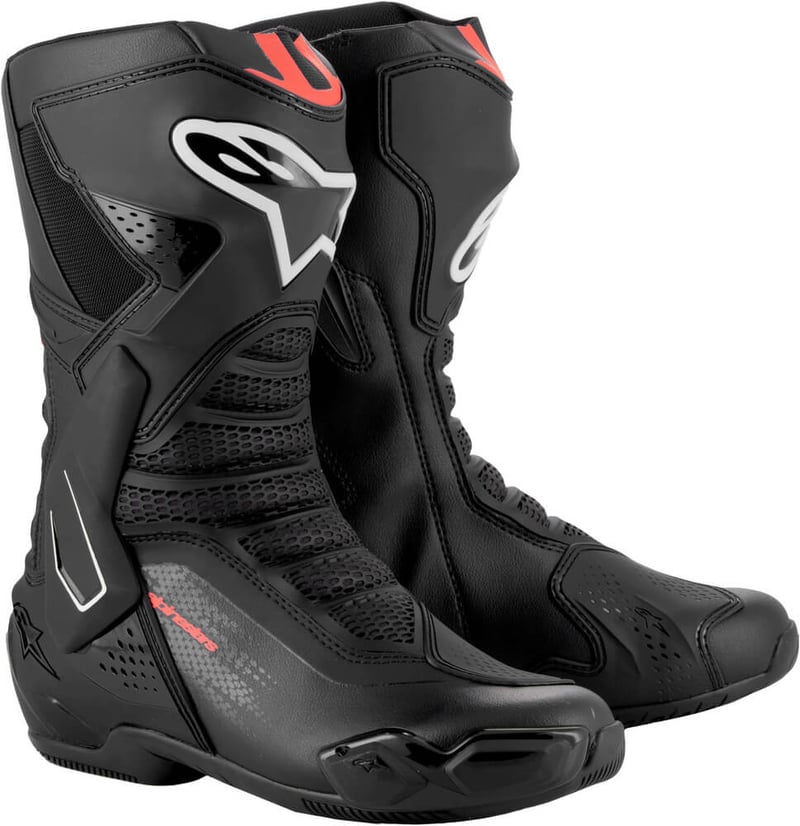 Alpinestars SMX-6 V3 Boots Black/Red Fluo 1030 - Voordeelhelmen.nl