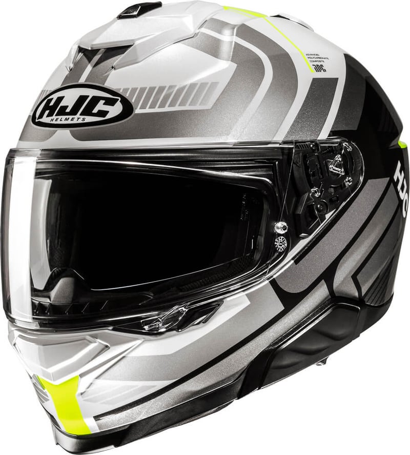 HJC i71 Viz Grey/Yellow 782 - Voordeelhelmen.nl