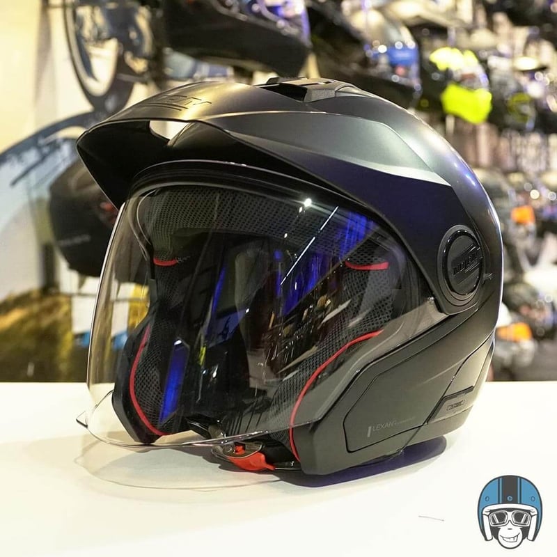 Nolan N40-5 Classic N-Com Flat Black 010 - Voordeelhelmen.nl