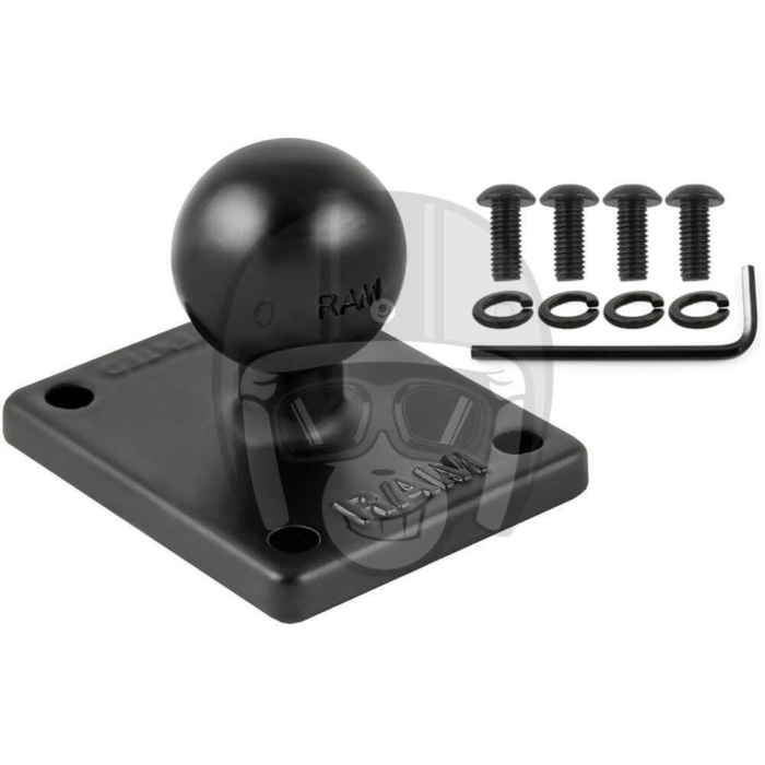 RAM 2X 1.7" Adapter Base With 1" Ball
