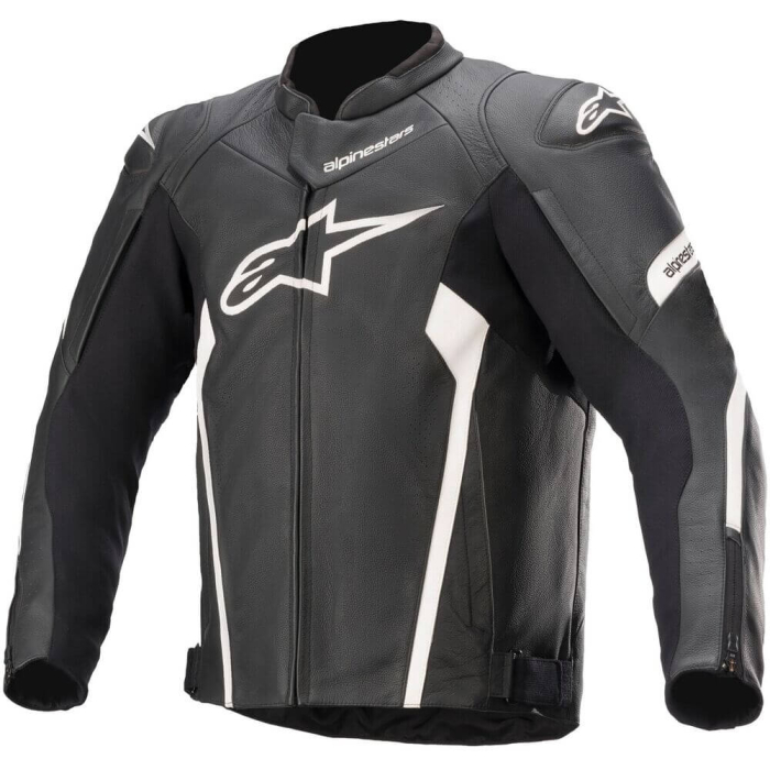 Alpinestars Faster V2 Leather Jacket White 12