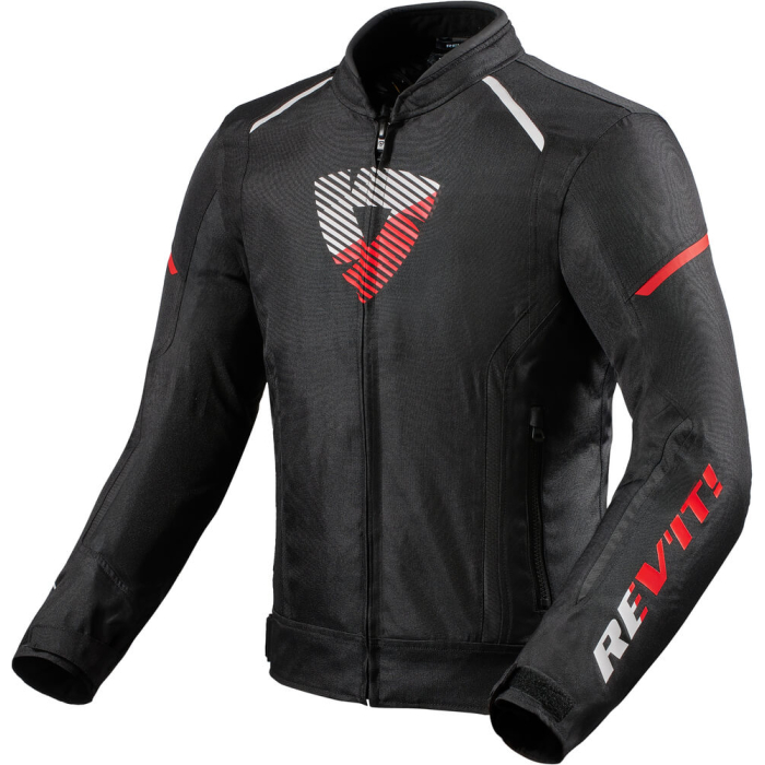 REV'IT Sprint H2O Jacket Black/Neon Red