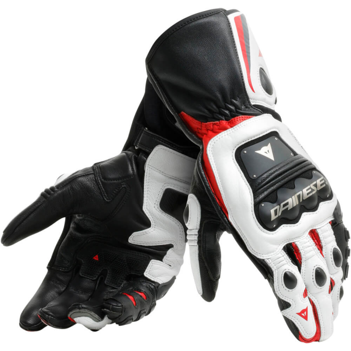 Dainese Steel-Pro Gloves Black/White/Red 858