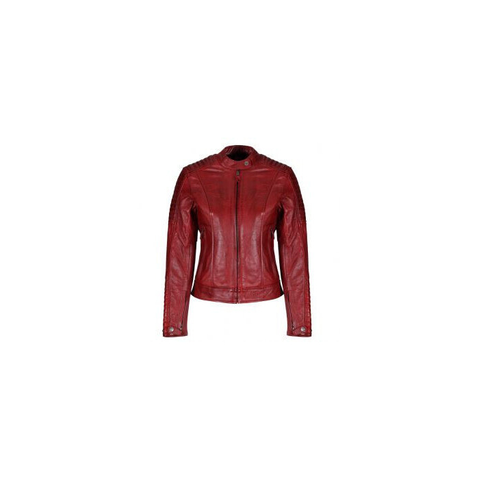 MotoGirl Valerie Leather Jacket Red
