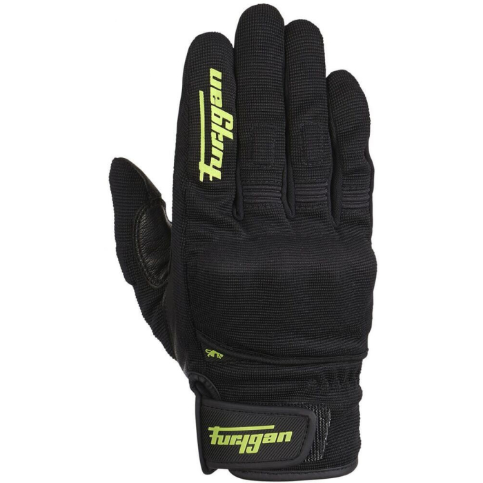 Furygan JET D3O Gloves Black/Fluo Green 125
