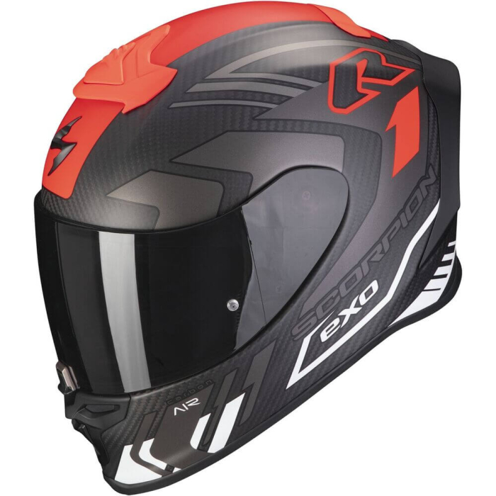 Scorpion EXO-R1 EVO AIR Carbon Supra Silver/White