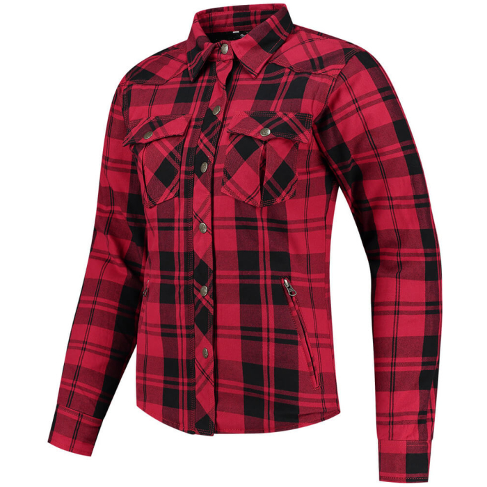 Rusty Stitches Liss Ladies Jacket Black-Red 108