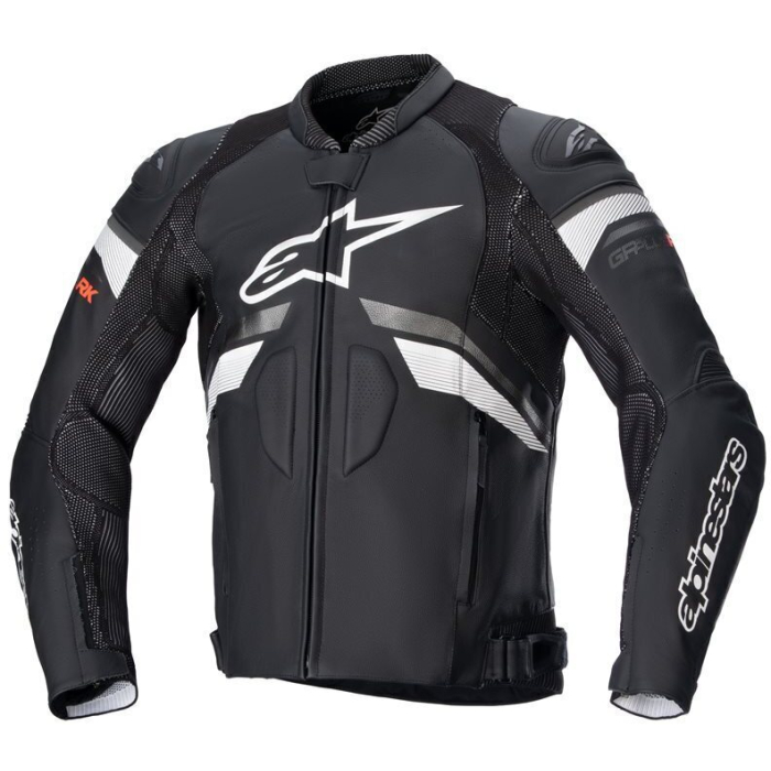 Alpinestars GP Plus R V3 Rideknit Leather Jacket Black White 12