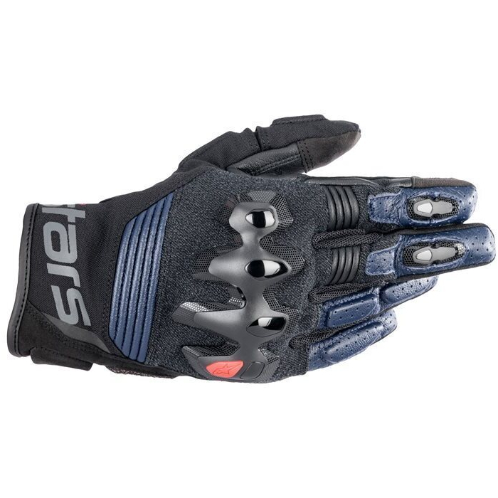 Alpinestars Halo Leather Gloves Dark Blue Black 7109