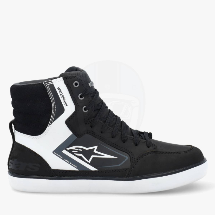 Alpinestars J-6 Waterproof Shoes Black White Cool Gray 1531