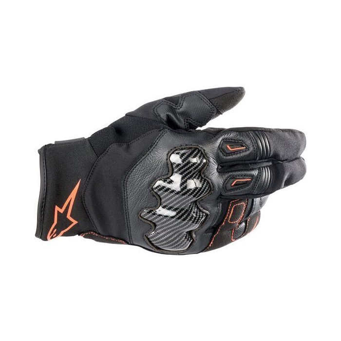 Alpinestars SMX-1 Drystar Gloves Black Red Fluo 1030
