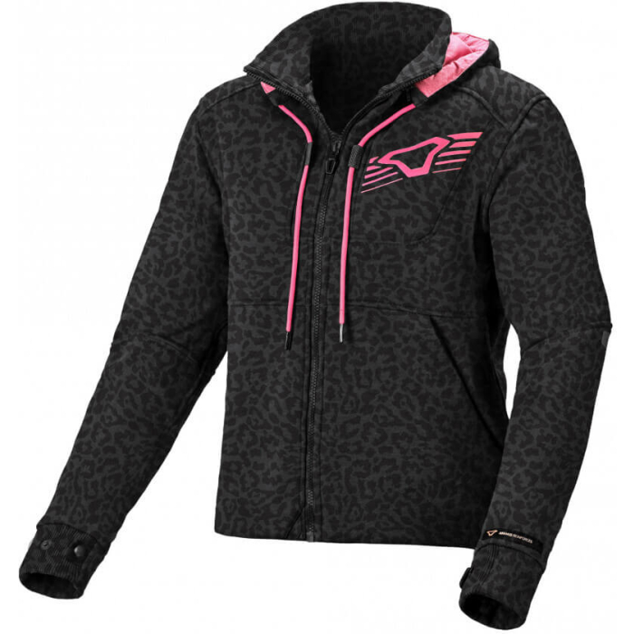 Macna District Ladies Hoodie Black print