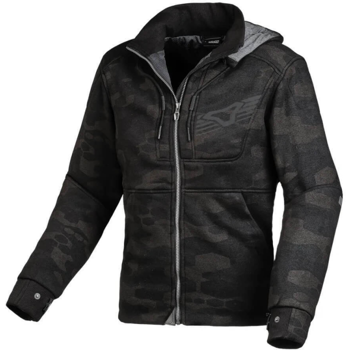 Macna District Ladies Hoodie Black/Grey