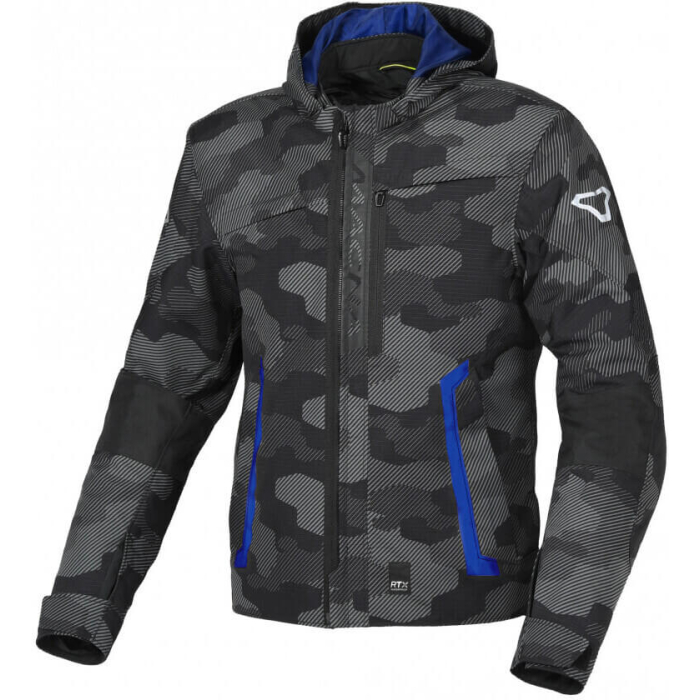 Macna Riggor Waterproof Jacket Black/Blue