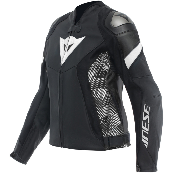 Dainese Avro 5 Leather Jacket Women Black/Black/White