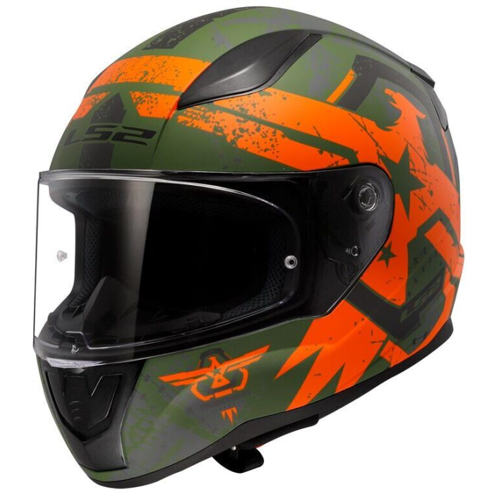 LS2 FF353 Rapid II Thunder Birds Mat Orange