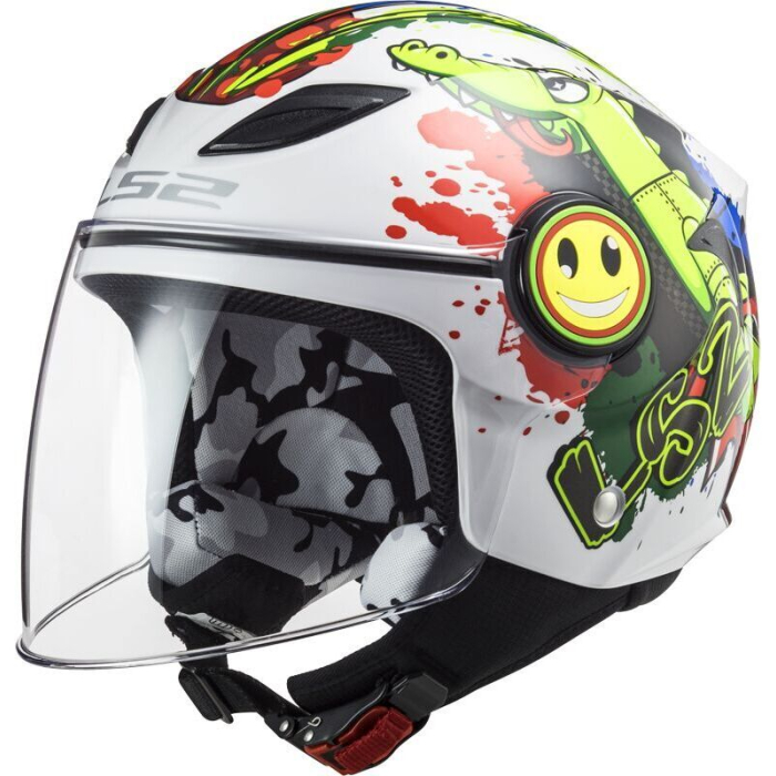 LS2 OF602J Funny Croco Gloss White