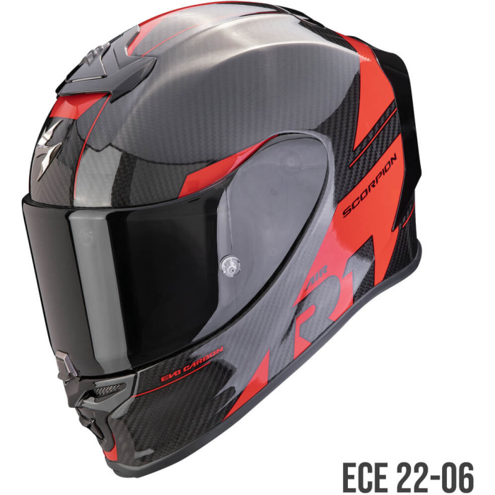 Scorpion EXO-R1 EVO AIR Carbon Rally Black/Red