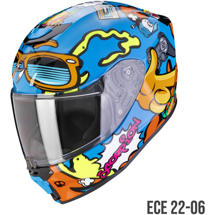 Scorpion EXO-JNR Fun Blue/Orange