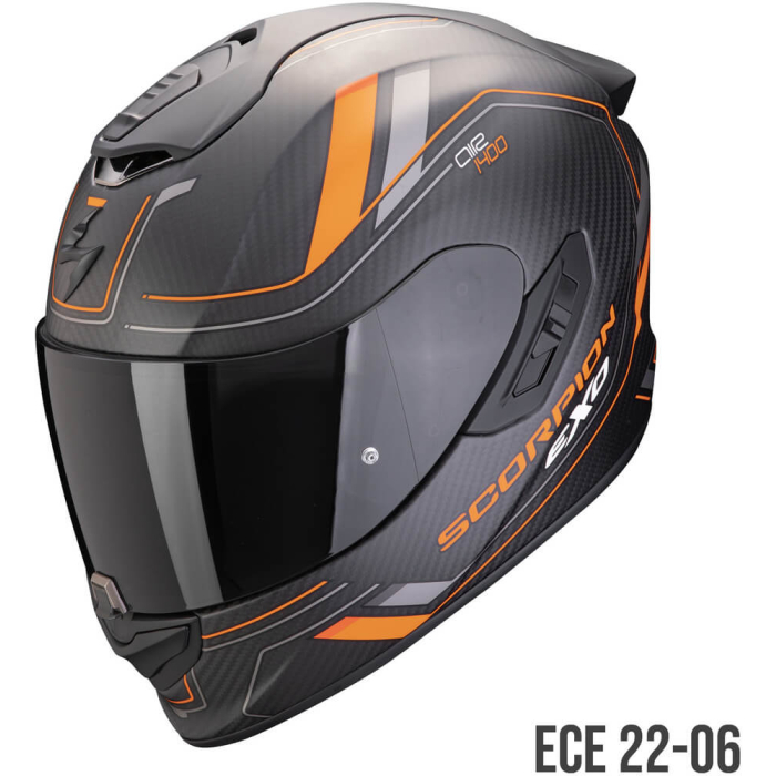 Scorpion EXO-1400 EVO 2 AIR Carbon Mirage Matt Black/Orange