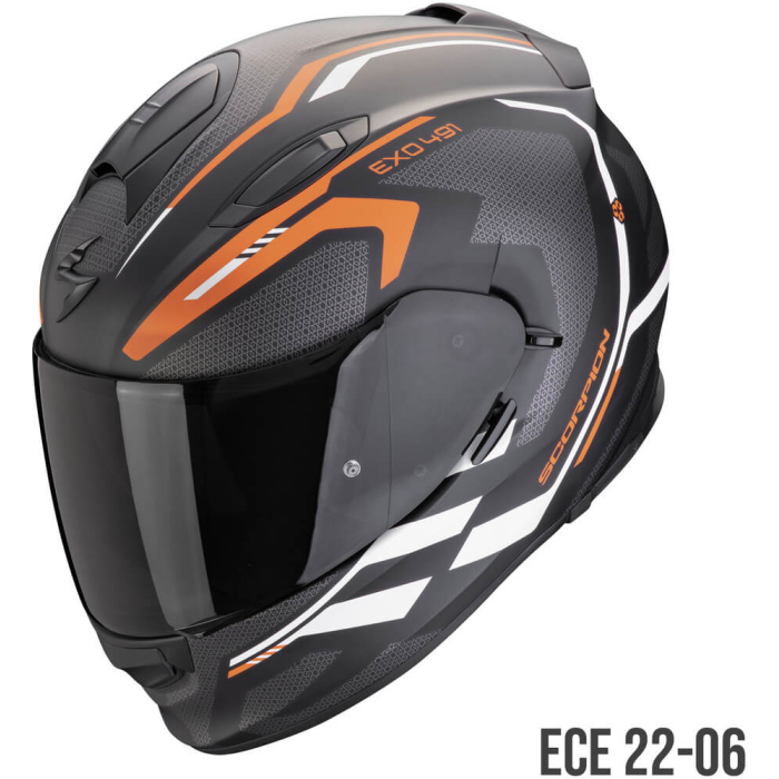 Scorpion EXO-491 Kripta Matt Black/Orange/White