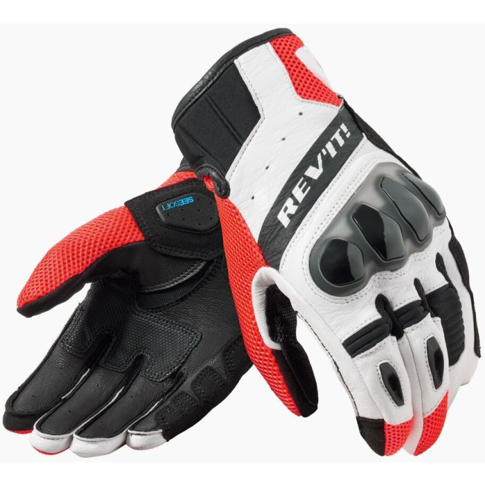 REV'IT Ritmo Gloves Black/Neon Red