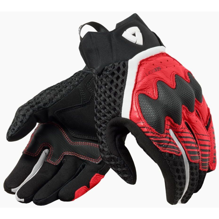 REV'IT Veloz Gloves Black/Red
