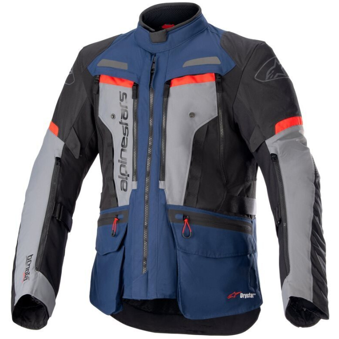 Alpinestars Bogota' Pro Drystar Jacket Dark Blue Black Bright Red 7093