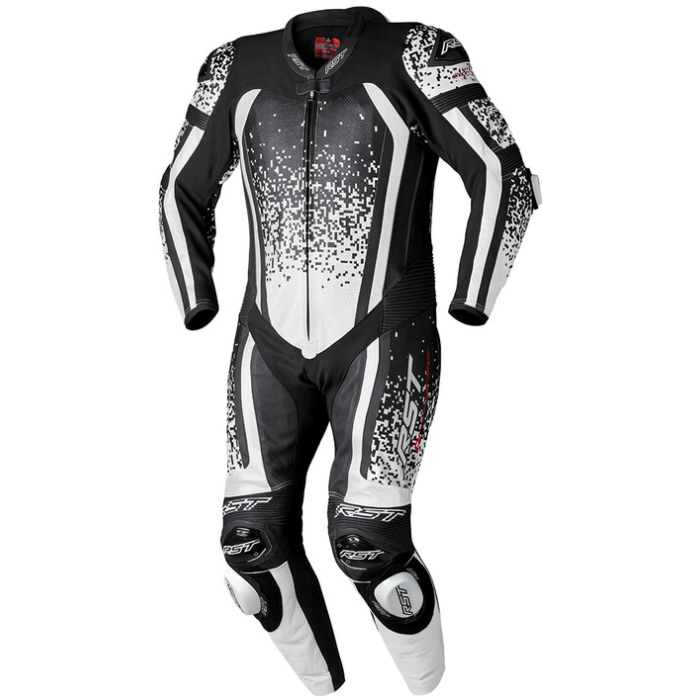 RST Pro Series Evo Airbag CE Men Leather Suit  White/Black