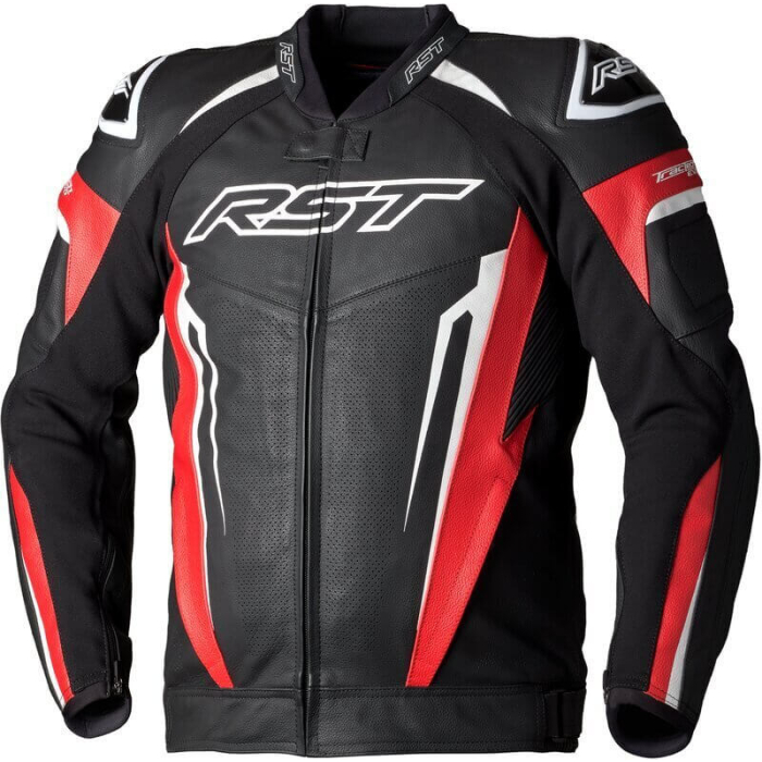 RST RST TracTech Evo 5 Men Leather Jacket Red/White
