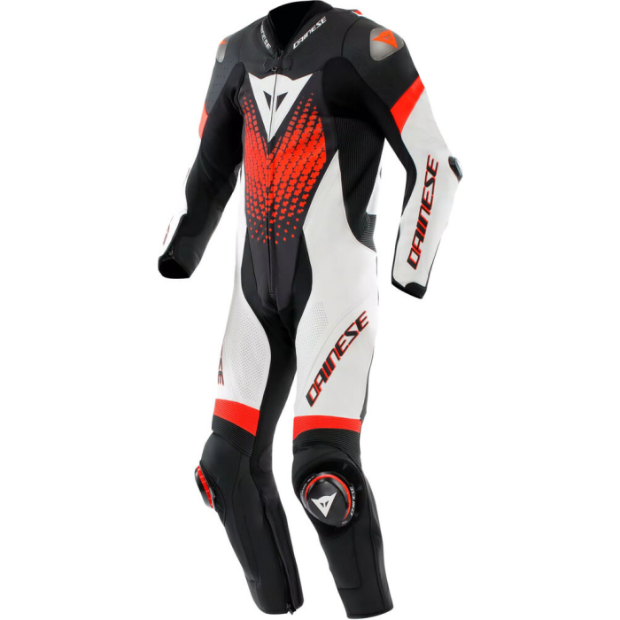 Dainese Laguna Seca 6 1Pc Suit Perforated Black/White/Red-Fluo N32