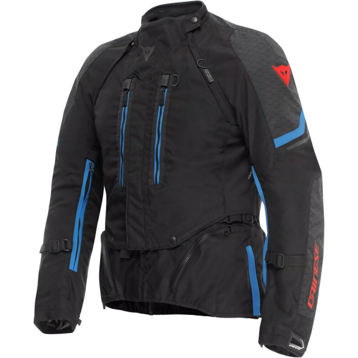 Dainese Super Adventure D-Dry Absoluteshell Jacket Black/Black/Blue D01