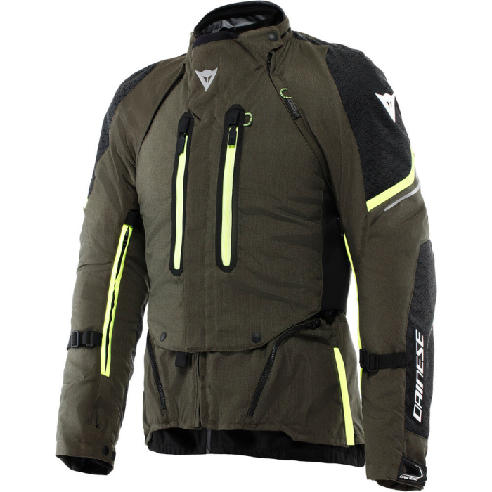 Dainese Super Adventure D-Dry Absoluteshell Jacket Tarmac/Black/Fluo Yellow 39J