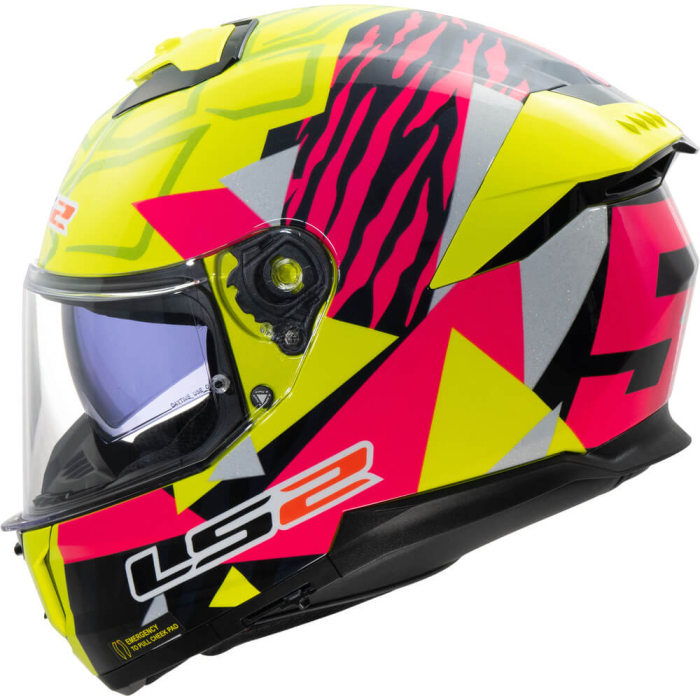 LS2 FF808 Stream II Tiger H-V Yellow Pink